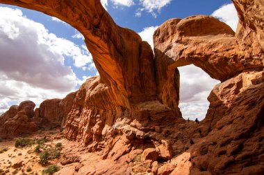 Double Arch, Arches Ulusal Parkı - Utah, ABD