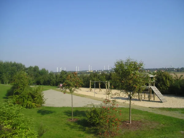 Alemania Parque Infantil Molinos Viento — Foto de Stock