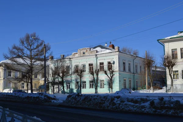 Rusia Kostroma Mansiones Calle Pyatnitskaya — Foto de Stock