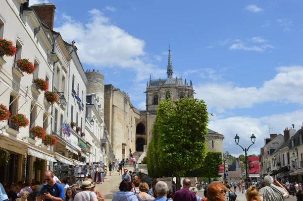 Francia Ciudad Amboise Castillo Amboise Torre Orilla Del Río Loira —  Fotos de Stock