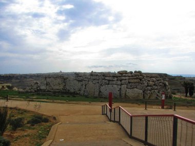Malta, Gozo Island, the city Bowl, the megalith of Ggantija