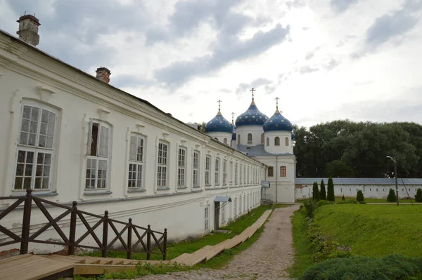 Russie Veliky Novgorod Monastère Saint Georges Cathédrale Sainte Croix — Photo