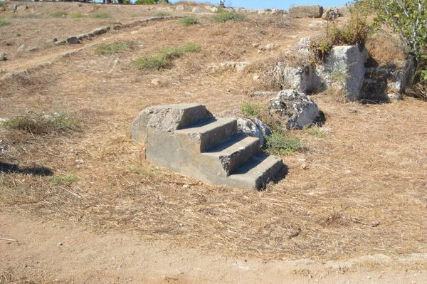 Greece Rhodes Island Rhodes City Stone Steps — Stock Photo, Image