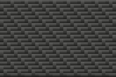 Geometrik şeklin kusursuz deseni. Siyah arka plan. Düz tasarım çizimi