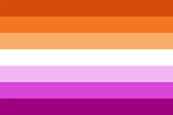 Lezbiyen bayrağı arka plan duvar kağıdı. Düz vektör illüstrasyonu