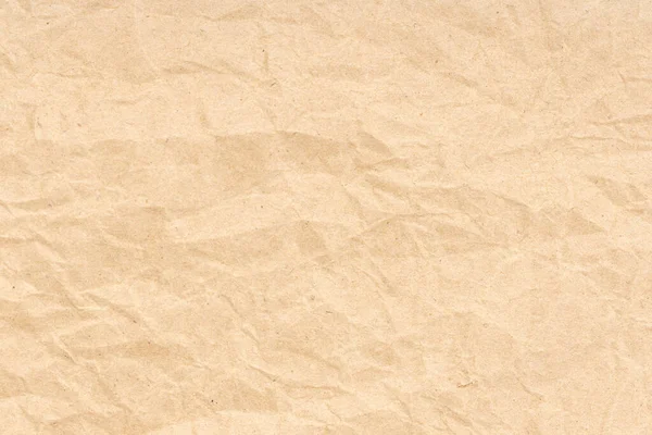 Crumpled Paper Texture Background Light Brown Color — Stock Photo, Image