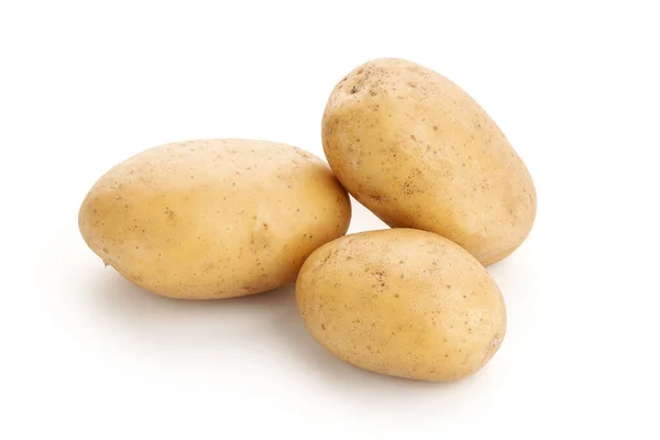 New Potatoes Isolated White Background Raw Potato — Stock Photo, Image