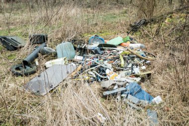 Ormanda mayınları çöp