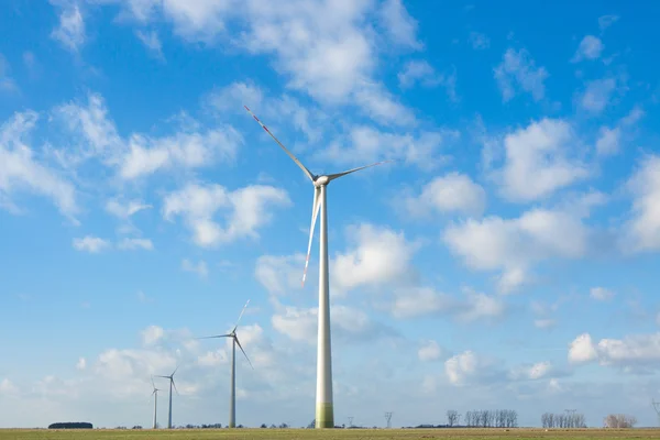 Wind power - electricity production — Stock Photo, Image