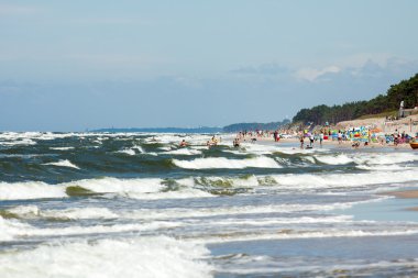 Plaj deniz Ba? tycim - Polonya'daki Mrzezyno