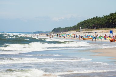 Plaj deniz Ba? tycim - Polonya'daki Mrzezyno
