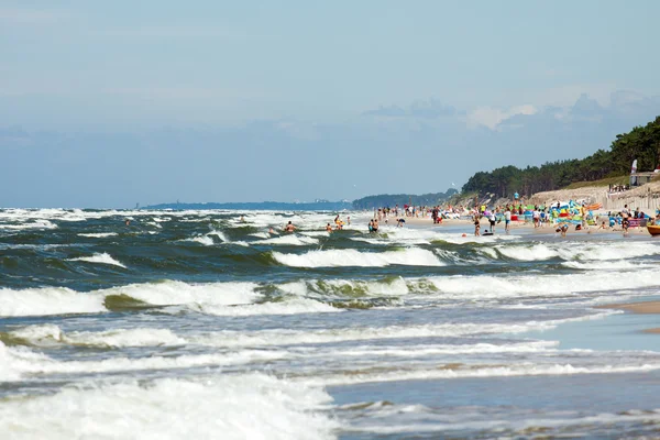 Spiaggia in riva al mare BaLigutycim - Mrzezyno in Polonia — Foto Stock