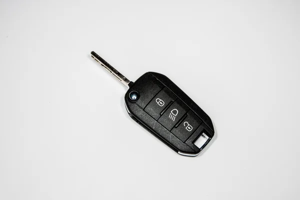 Key to the car the car on a white background — Stock Photo, Image