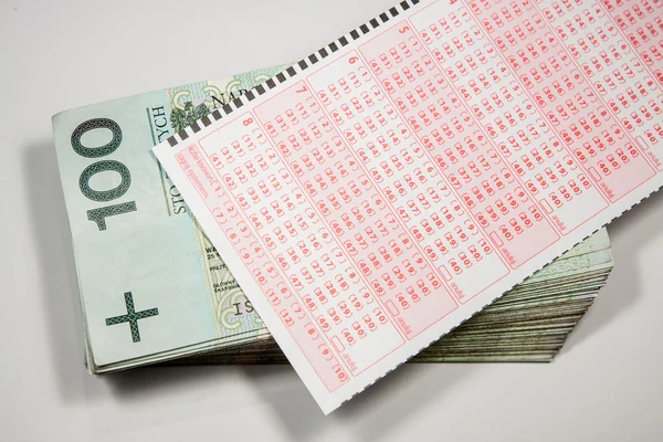 Forma polaca de dinero de lotería —  Fotos de Stock