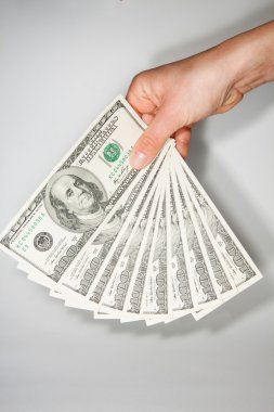 Dolar - beyaz bir arka plan karşı dolar