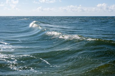 Dalgalar deniz doğa bir güç olarak manzara