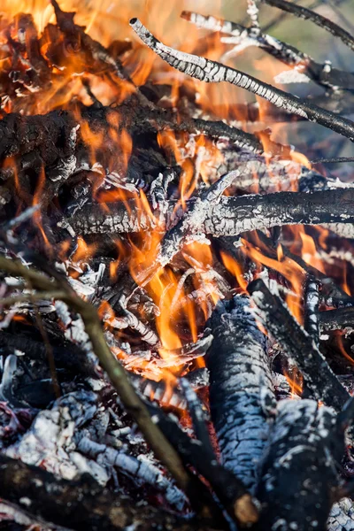 Fire and embers — Stock Photo, Image