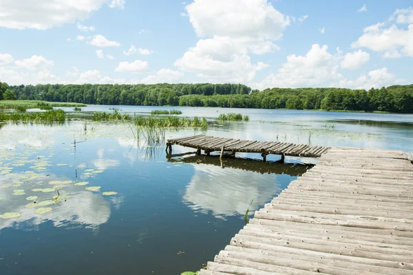 Bridge over the lake — Stock Photo, Image