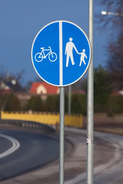 Road signs on the road — Stock Photo, Image