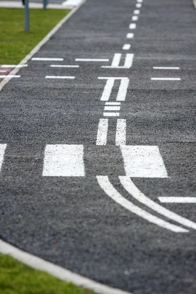 Roadway markings road signs - small — Stock Photo, Image