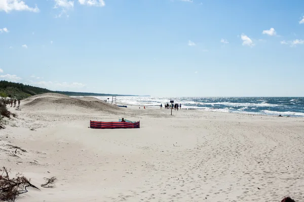 La playa en la costa del Mar Báltico - Polonia — Foto de Stock