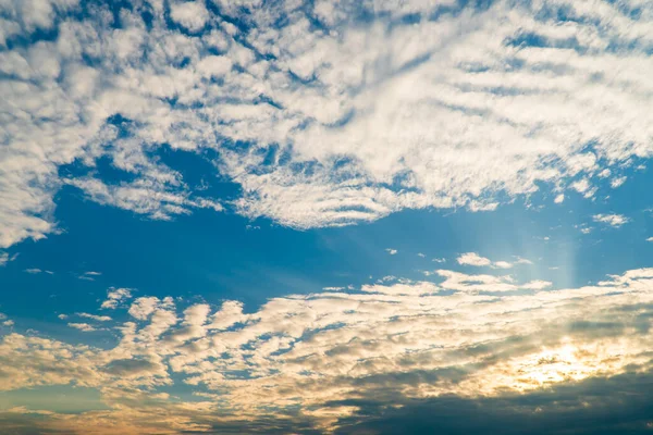 Hermoso Cielo Con Nubes Fondo Cielo Con Nubes Clima Naturaleza — Foto de Stock