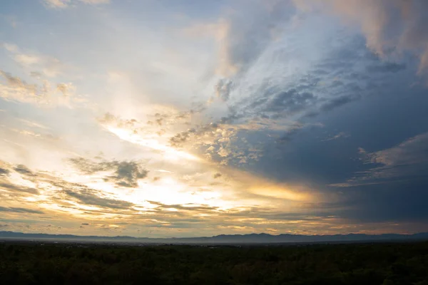 Mooie Lucht Met Wolken Achtergrond Hemel Met Wolken Weer Natuur — Stockfoto