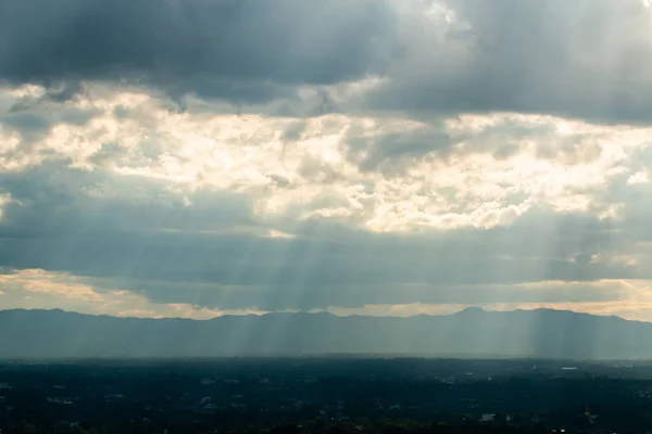 Céu Bonito Com Nuvens Fundo Céu Com Nuvens Tempo Natureza — Fotografia de Stock