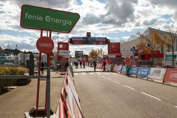 Ejea Los Caballeros Espanha Outubro 2020 Funcionários Trabalhadores Organização Corrida — Fotografia de Stock