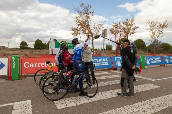 Ejea Los Caballeros Spain October 2020 Journalists Photographers Media Working — 图库照片