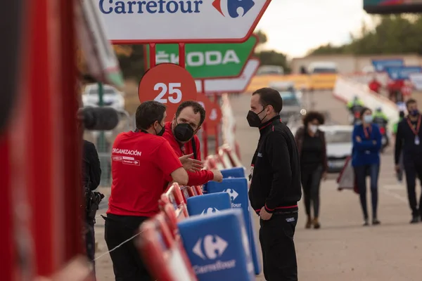 Ejea Los Caballeros Spain October 2020 Staff Workers Organization Race — Stock Photo, Image