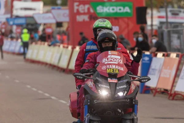 Ejea Los Caballeros Espanha Outubro 2020 Funcionários Trabalhadores Organização Corrida — Fotografia de Stock