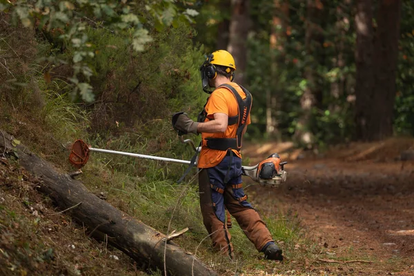 Moncayo Ισπανία Οκτωβρίου 2020 Εργάτες Του Τμήματος Πρόληψης Δασικών Πυρκαγιών — Φωτογραφία Αρχείου