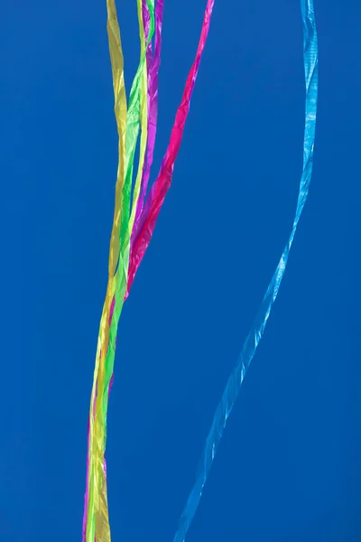 Arcos Iris Líneas Móviles Abstractas Colores Vivos Formados Por Tejidos —  Fotos de Stock