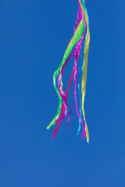 Ουράνια Τόξα Αφηρημένων Κινούμενων Γραμμών Ζωηρά Χρώματα Που Σχηματίζονται Από — Φωτογραφία Αρχείου