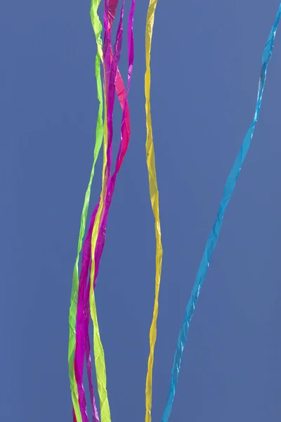 Arcos Iris Líneas Móviles Abstractas Colores Vivos Formados Por Tejidos —  Fotos de Stock