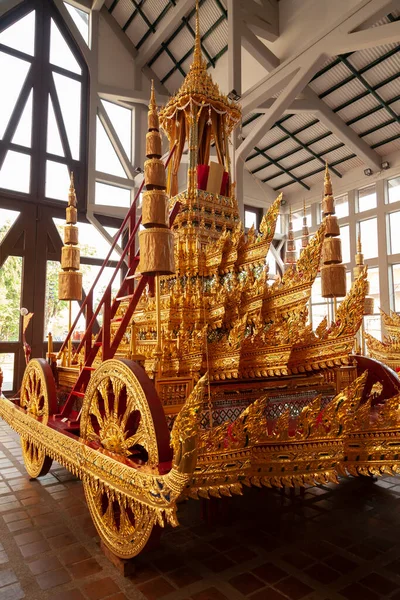 Bangkok Thaïlande Mars 2018 Chariot Royal Décoré Nombreux Détails Dorés — Photo