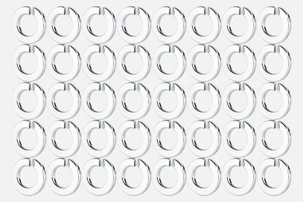 Texture Background Repetitive Pattern Bright Lock Washers Created Photo Composition — Stock Photo, Image