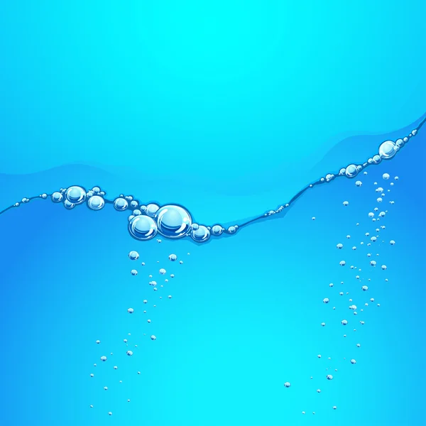 Waterplons met belletjes — Stockvector