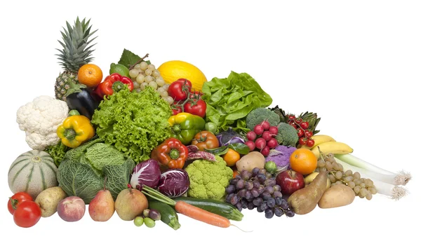 Färsk frukt och färska grönsaker Stockbild