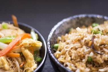 Japon restoranı kızarmış pirinç sebze