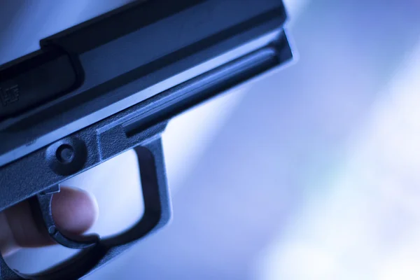 Pistola automatica pistola 9 millimetri arma — Foto Stock