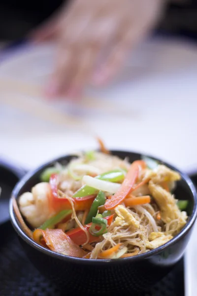 Chinese restaurant fried vegetables Stock Image