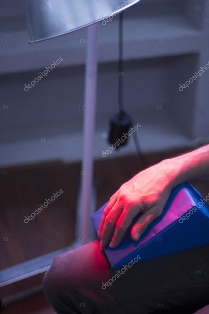 Physical therapy heat lamp physiotherapy — Stock Photo © edwardolive