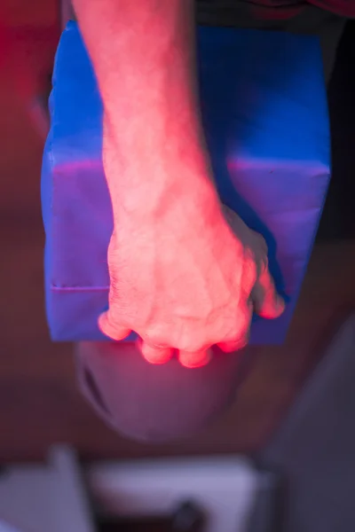 Fizik tedavi ısı lamba Fizyoterapi — Stok fotoğraf