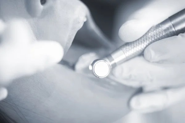 Dentista paciente boca examen dental —  Fotos de Stock