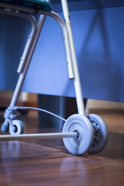 Seniors wheeled walker frame — Stock Photo, Image