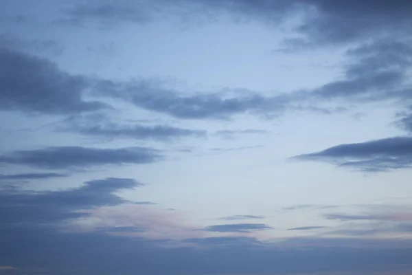 Naplemente kék ég, a felhők — Stock Fotó