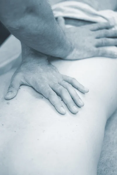 Myofascial osteopathy physiotherapy — Stock Photo, Image