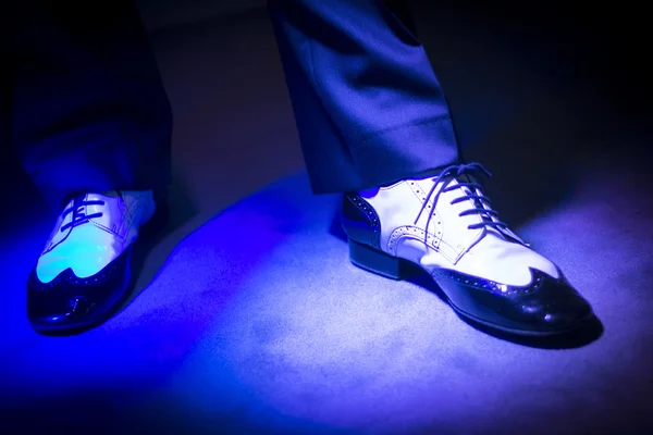 男性ダンサーの踊りの靴 — ストック写真